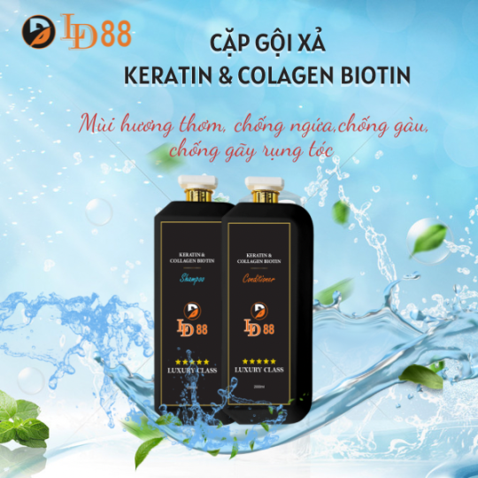Bộ đôi gội xả KERATIN & COLAGEN BIOTIN