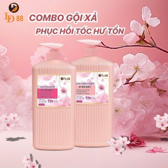 GỘI XẢ LD88 2000ML ROSE HỒNG