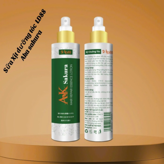 XỊT SỮA DƯỠNG TÓC AK SAKURA